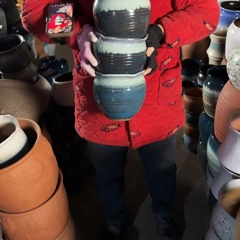 口16高16瑕疵三个盆子。