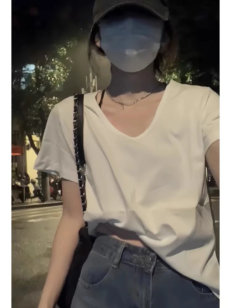 （夕姨妈推荐）2308夏季宽松短袖T恤简约大气上档次