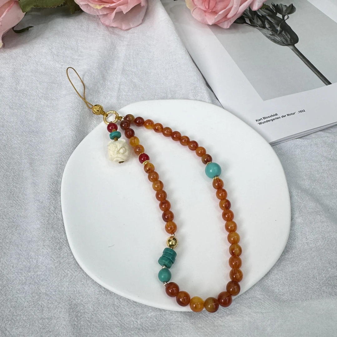 高定珠宝蜜蜡手机链HF816S058