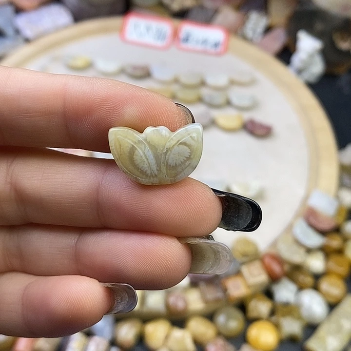 针钠钙石（海纹石）未镶嵌颈饰14