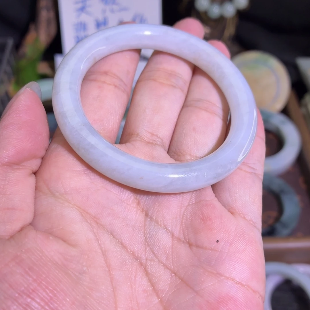 定制翡翠未镶嵌翡翠A货毛胚手镯定制