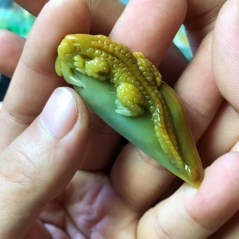 颈饰未镶嵌翡翠福豆豆珠宝翡翠颈饰