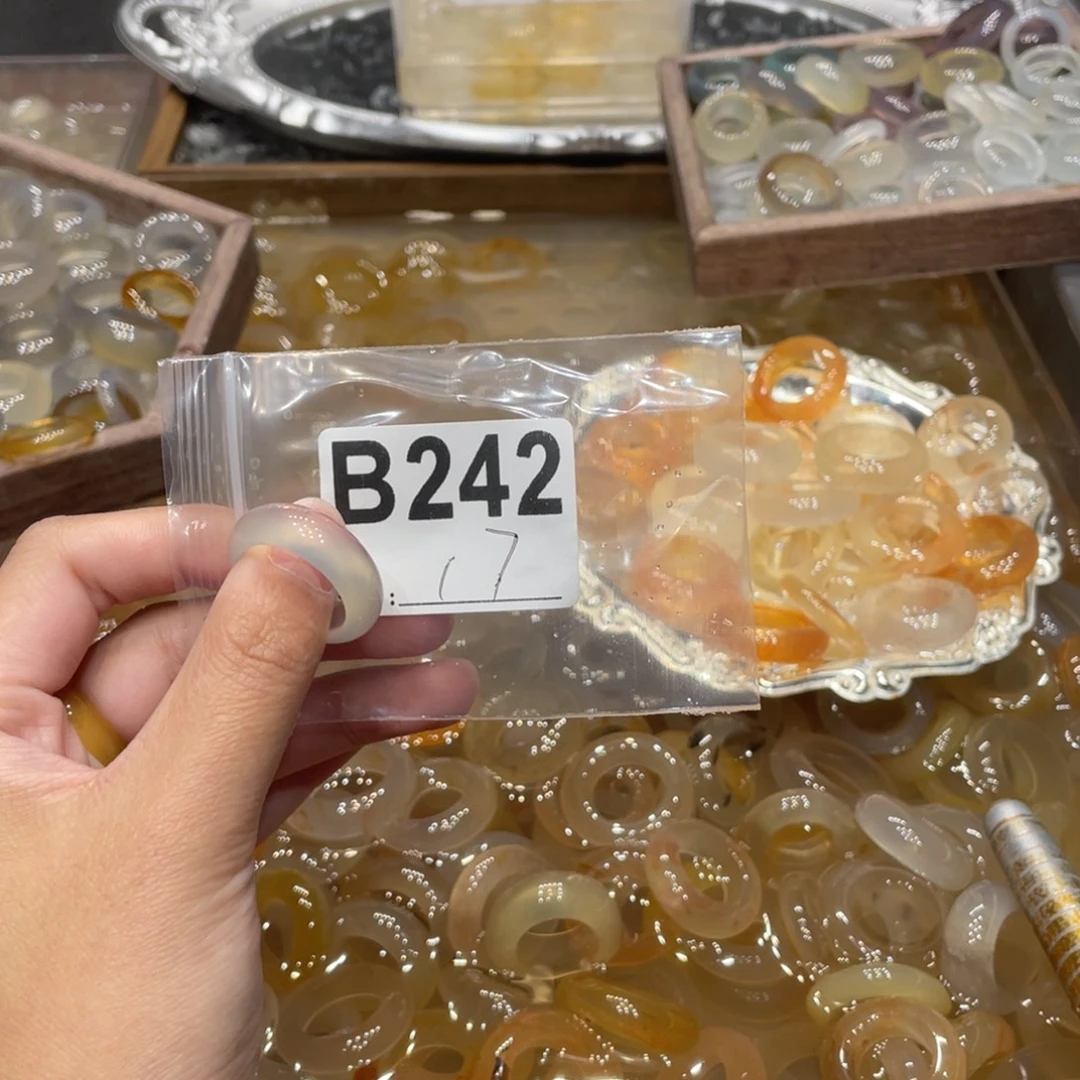 玛瑙/玉髓未镶嵌戒指242