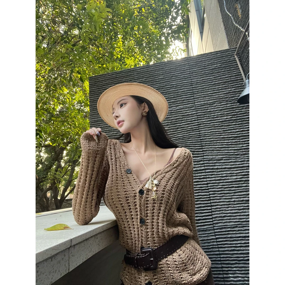 清清利达 NEW DADADA【初春茶语】时尚百搭毛衣TZ5072