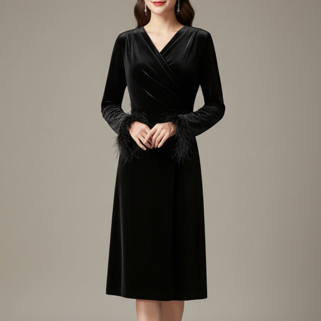 孤品连衣裙----桑蚕丝气质连衣裙221203