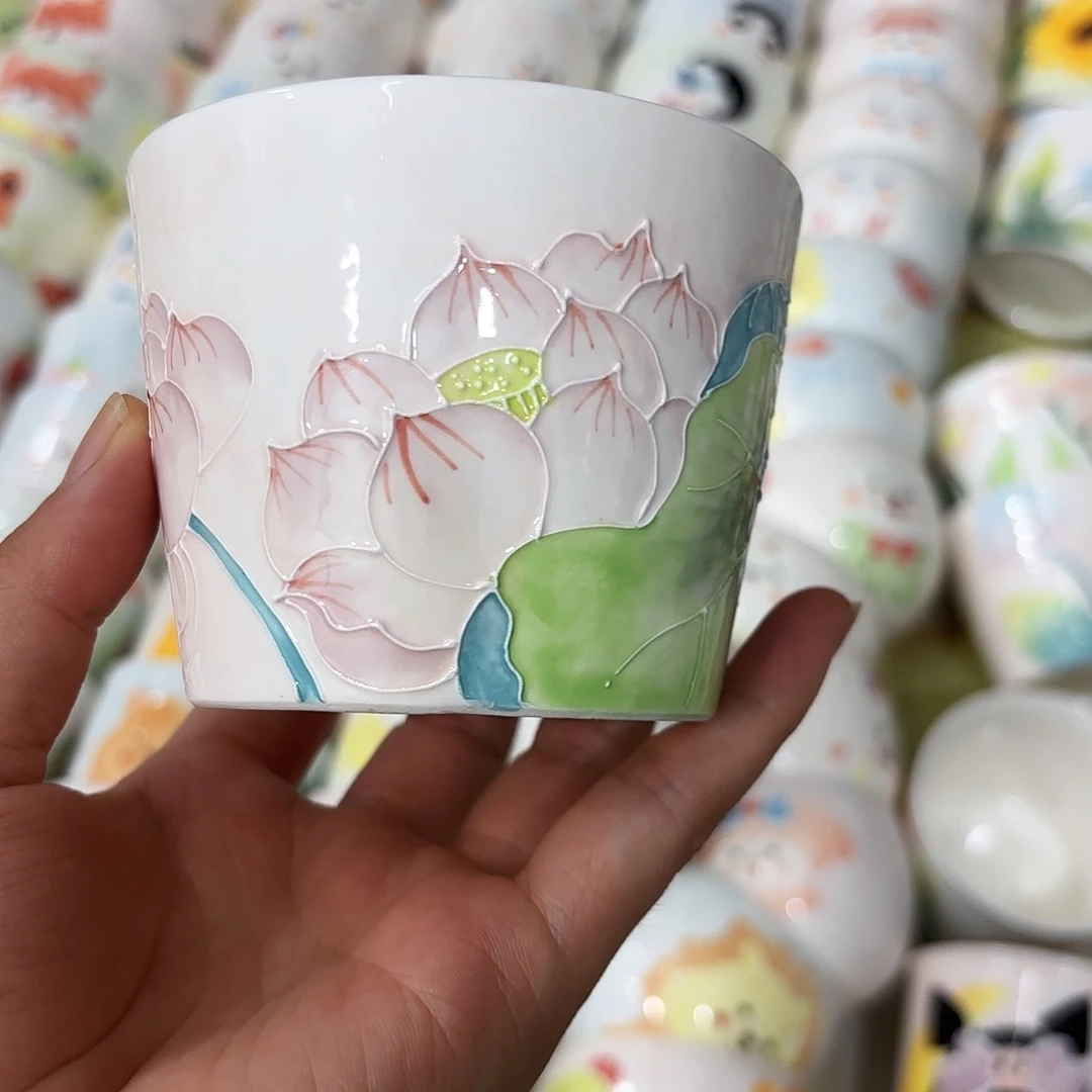 手绘创意高温釉下彩陶瓷