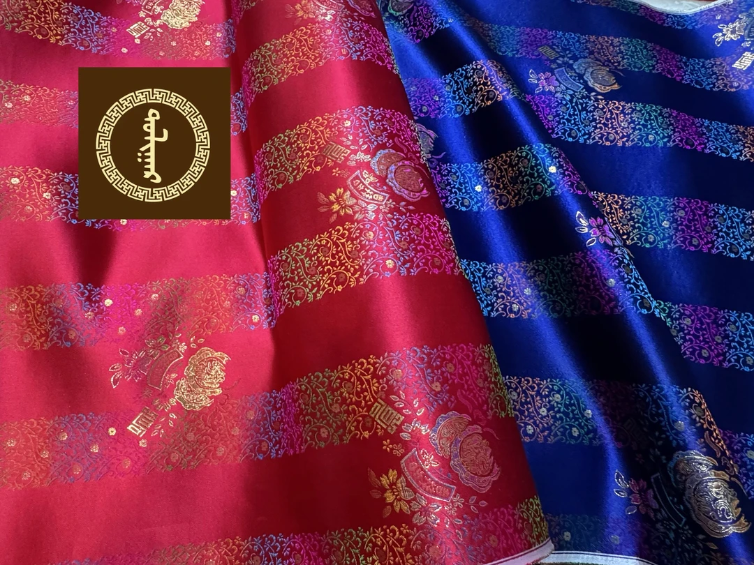 蒙古袍蚕丝丝绸8米
