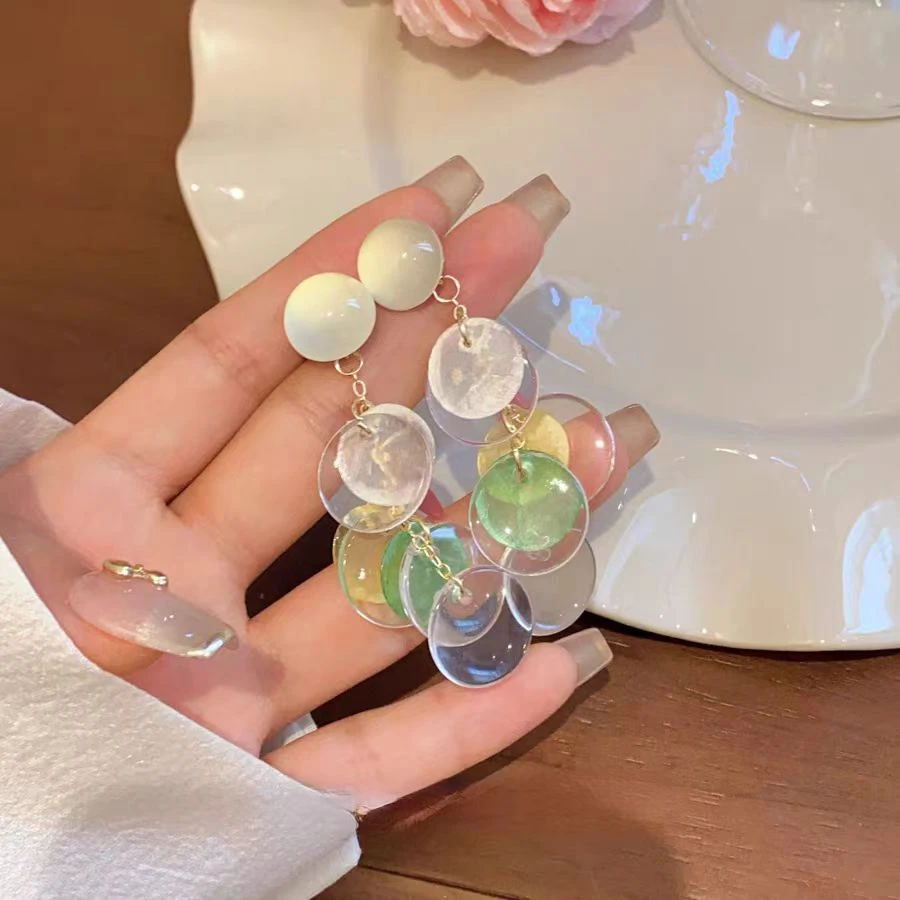 多巴胺彩色甜美耳环度假风夏季新款ins耳钉精致小众简约耳饰耳坠
