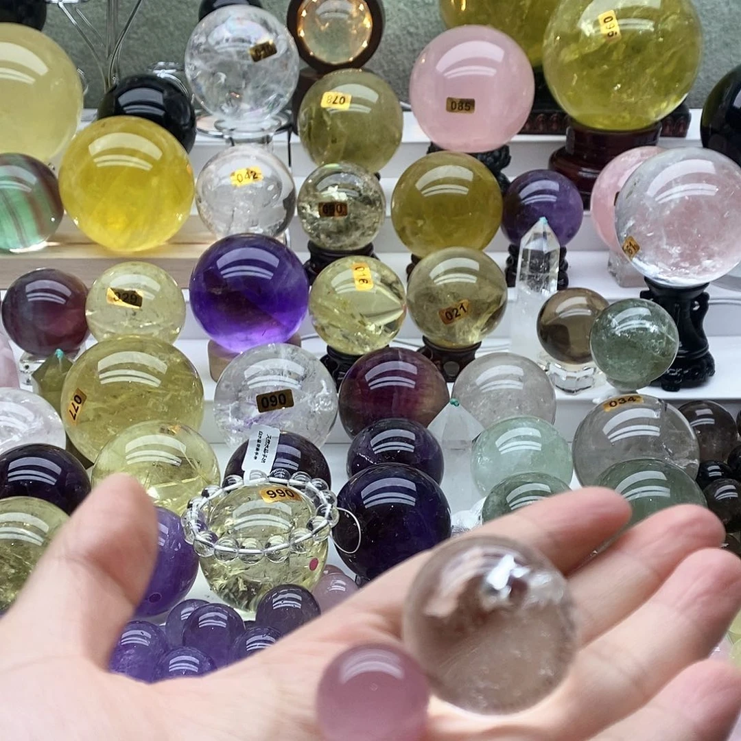 未镶嵌珠宝半成品水晶双*2