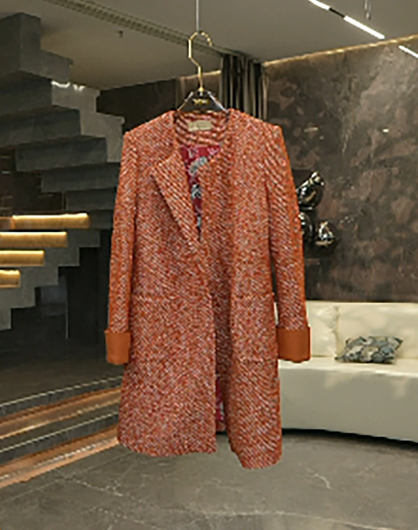 【彤姐原创】冬季设计师款气质职业修身女款小香风外套W25B287