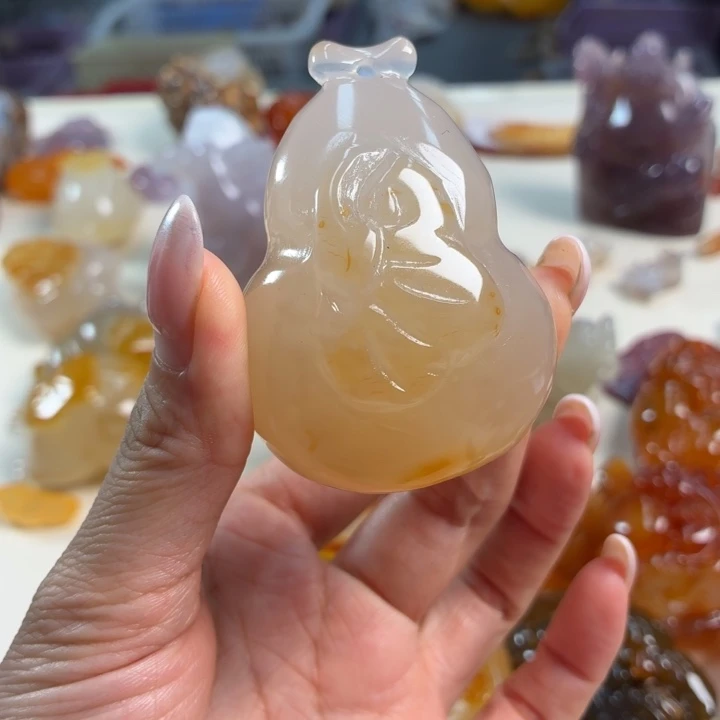 玛瑙/玉髓未镶嵌吊坠(不含链)