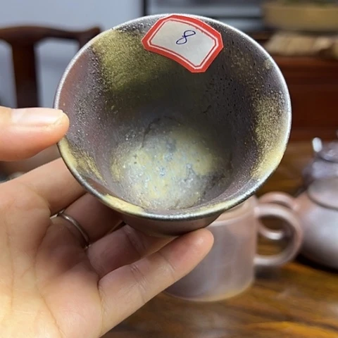 戬谷龙窑柴烧茶杯8