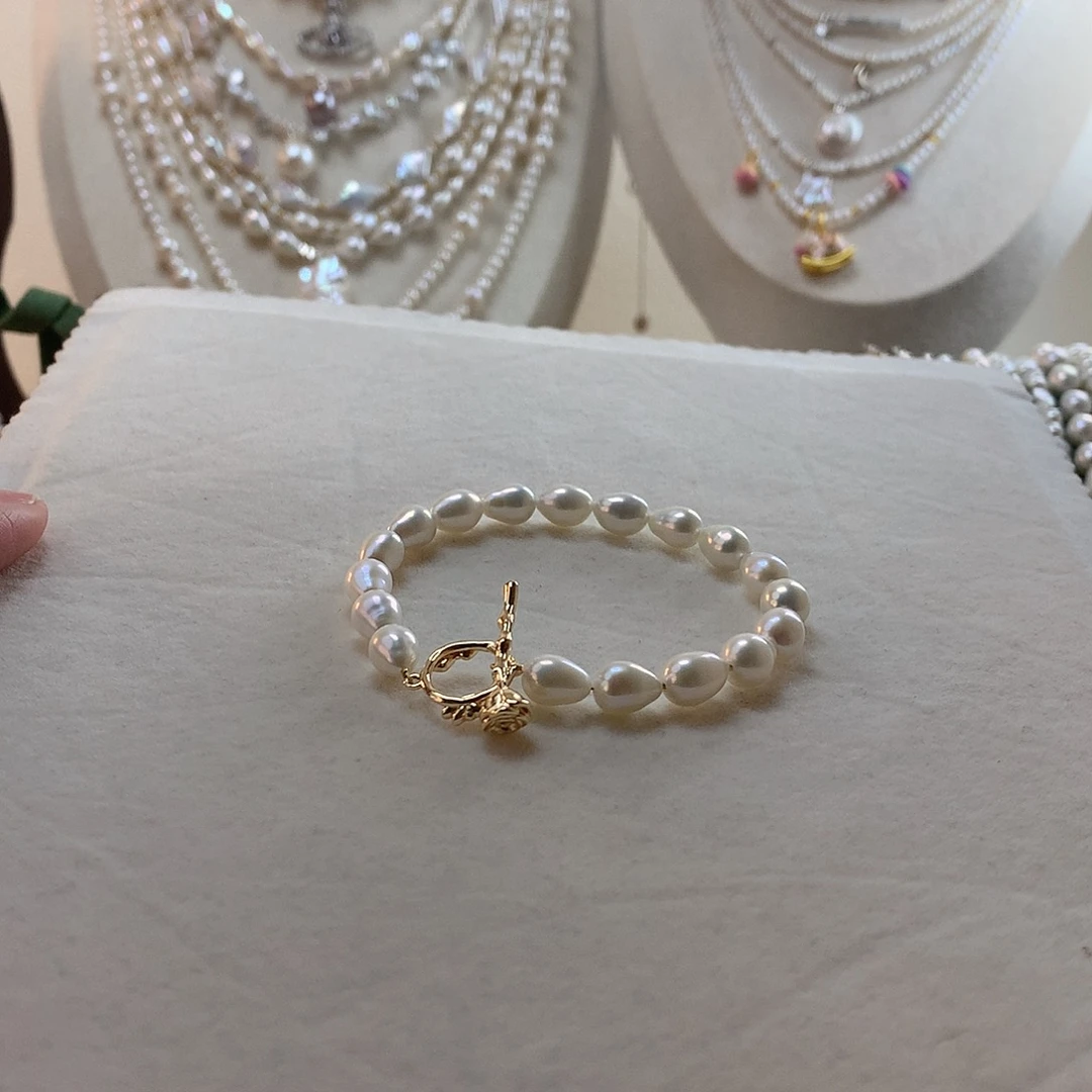 手绳淡水珍珠合金