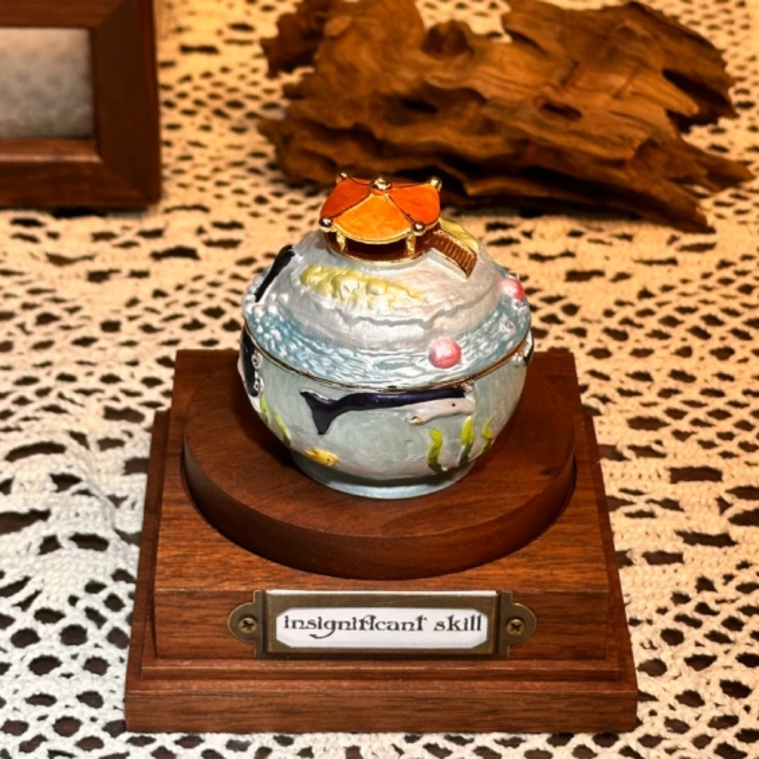 46珐琅彩摆件合金摆件珠宝盒