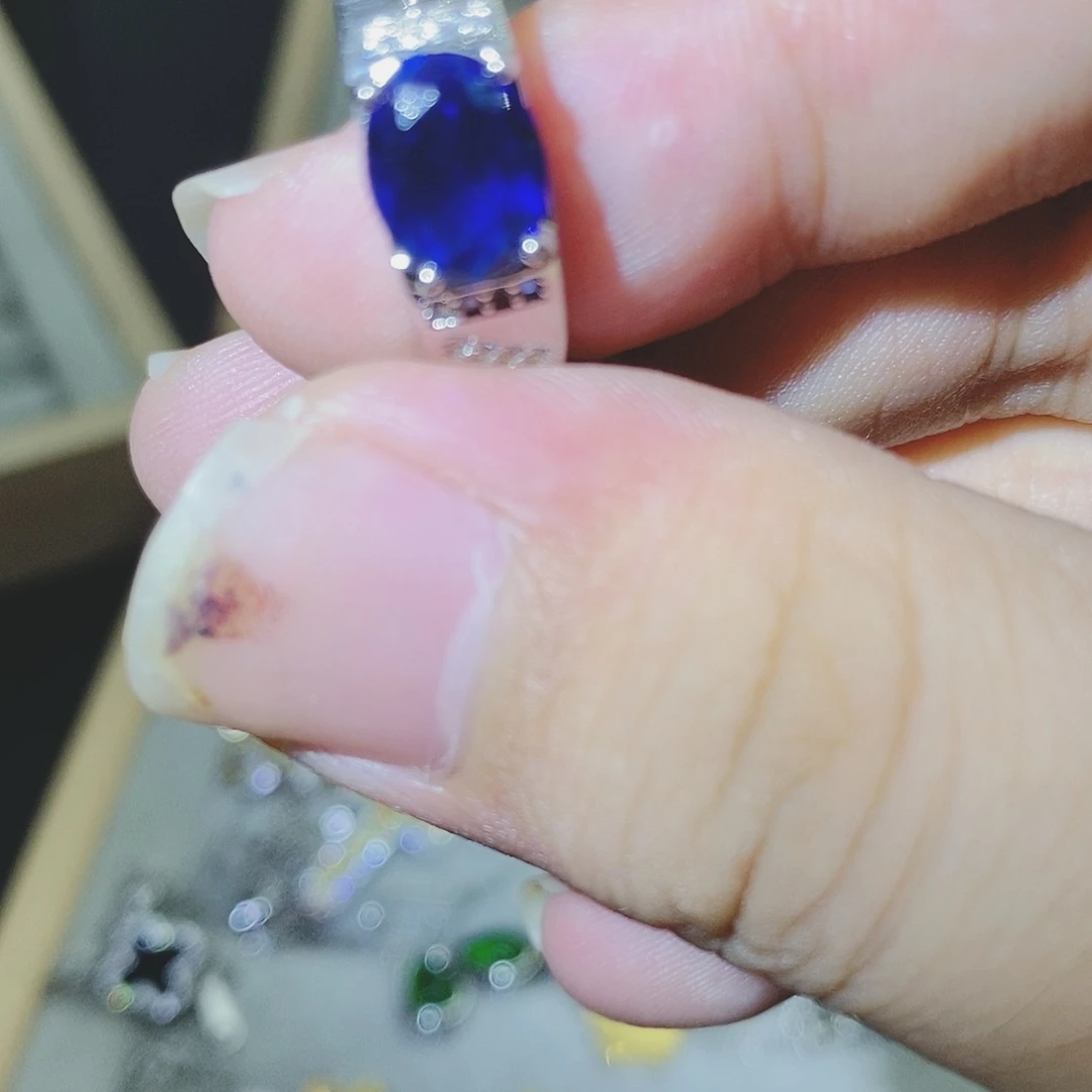【闪购商品】水晶戒指银S925镶嵌