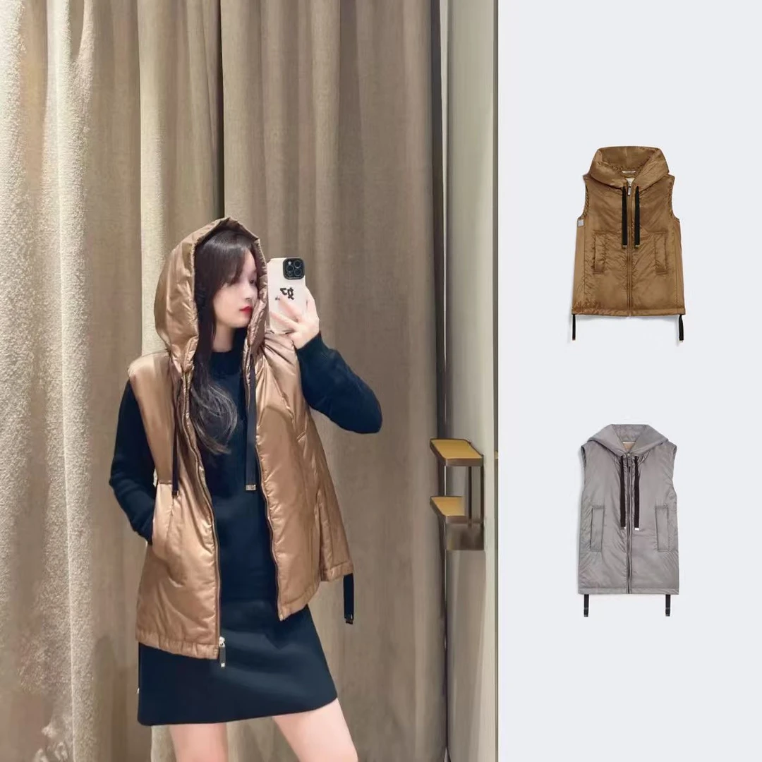 未使用 MaxMara 百搭纯色棉服马甲外套 MF0078/MF0077