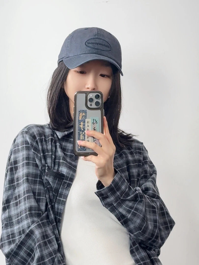 【2025春款水洗做旧】棒球帽男女同款ins慵懒休闲韩版显脸小大头围