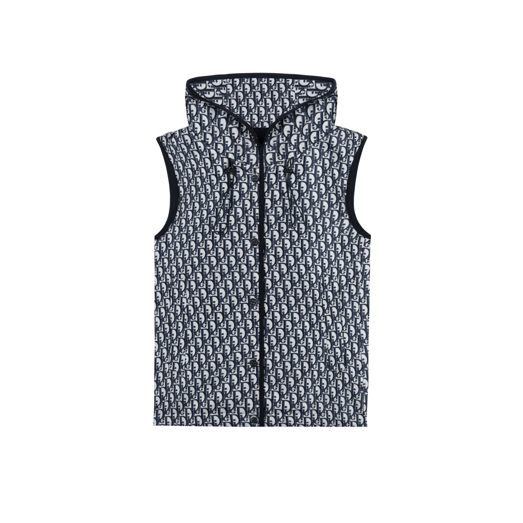 DIORA.RIM铭品圣迪奥奢品秋冬夹棉马甲女款宽松连帽马夹休闲外套