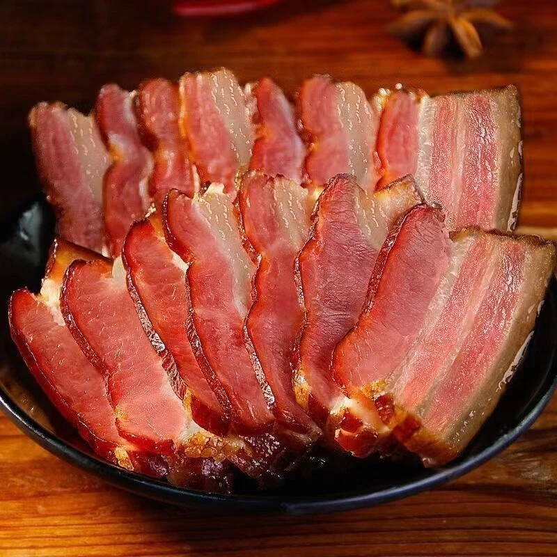 现称现卖 贵州正宗青钢柴烟熏五花腊肉，精选本地土猪腊肉