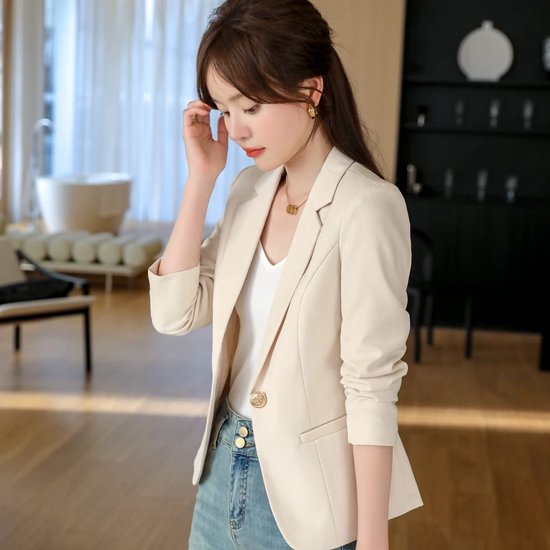 高级感西装外套女2025秋冬新款韩版气质休闲百搭修身显瘦西服上衣