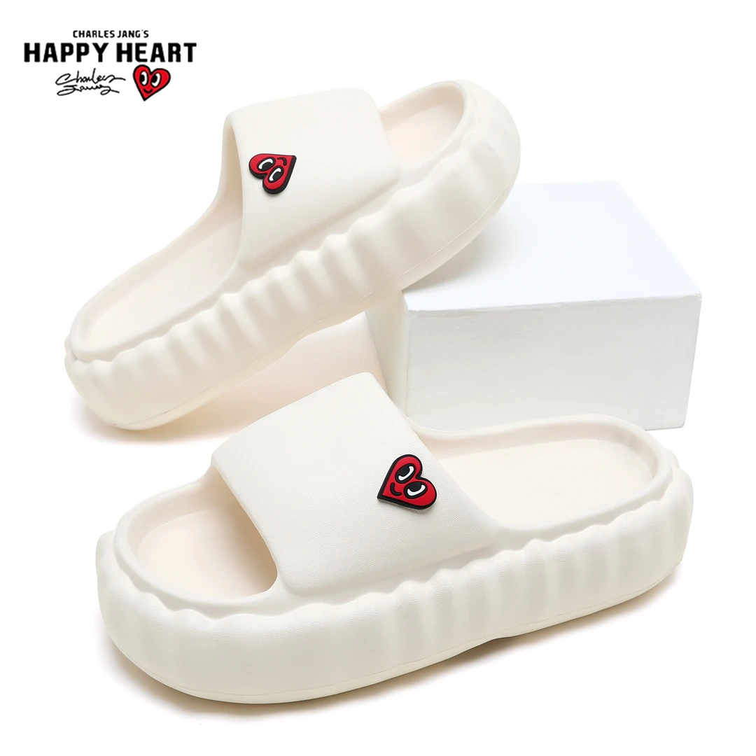 查尔斯桃心拖鞋女2025新款夏季外穿海边沙滩设计感小众居家凉拖鞋