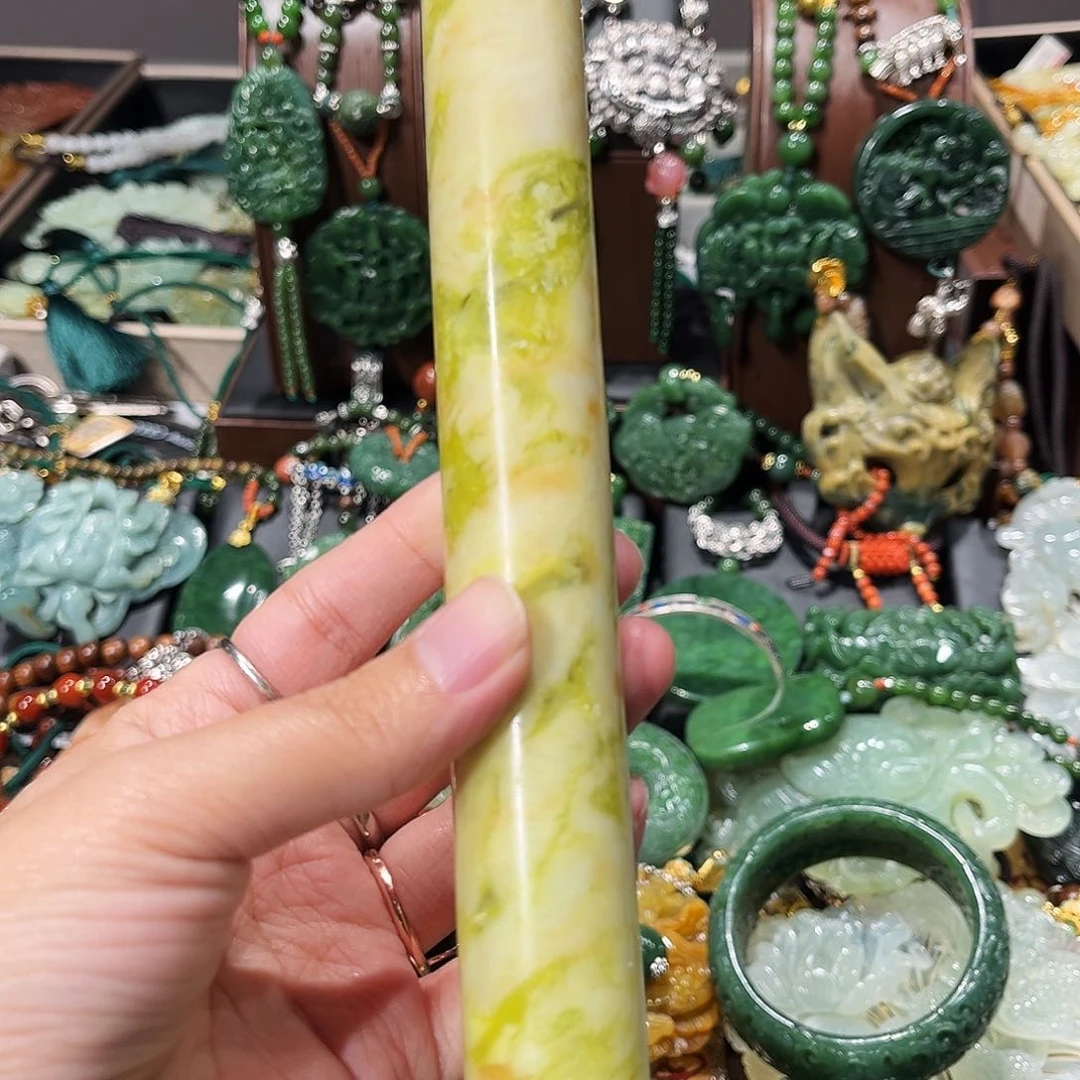 未镶嵌岫玉毛衣链