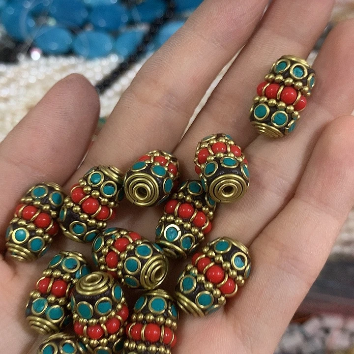 一颗尼泊尔中号桶珠