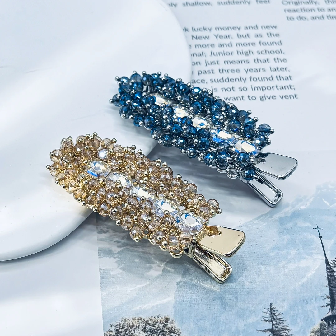 【HP·轻奢】高定满钻压夹（一对）-7975