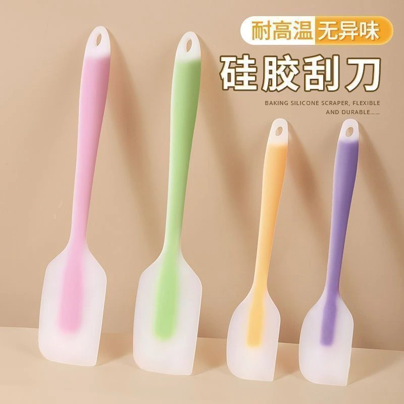 烘焙硅胶铲子耐高温搅拌棒烧烤家用奶油蛋糕清洗家用一体硅胶刮刀