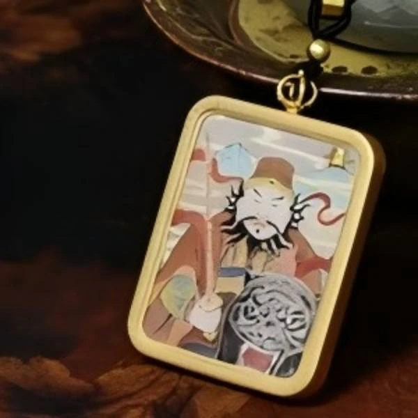 【九华山大愿】 -《C运亨通》五路财 赵公明手绘唐卡TK00023