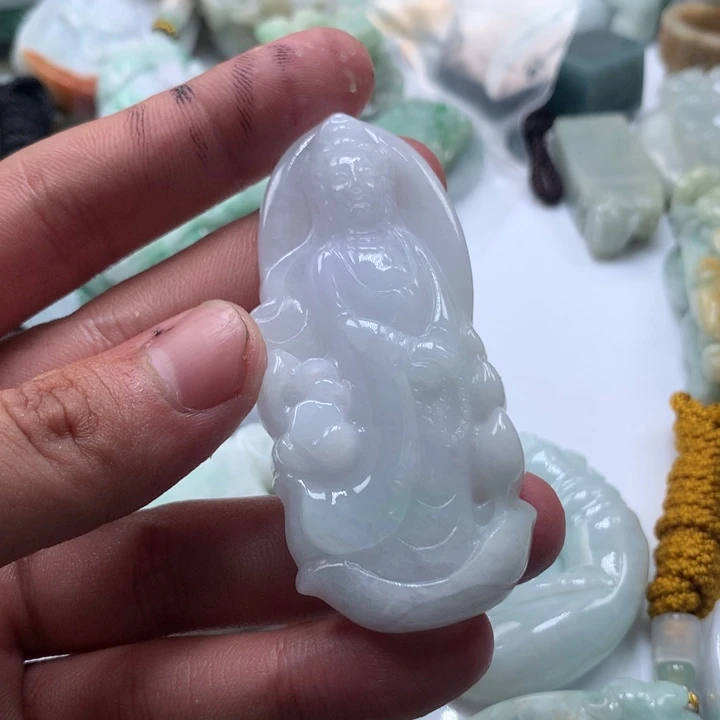 颈饰未镶嵌翡翠保真天然a货翡翠