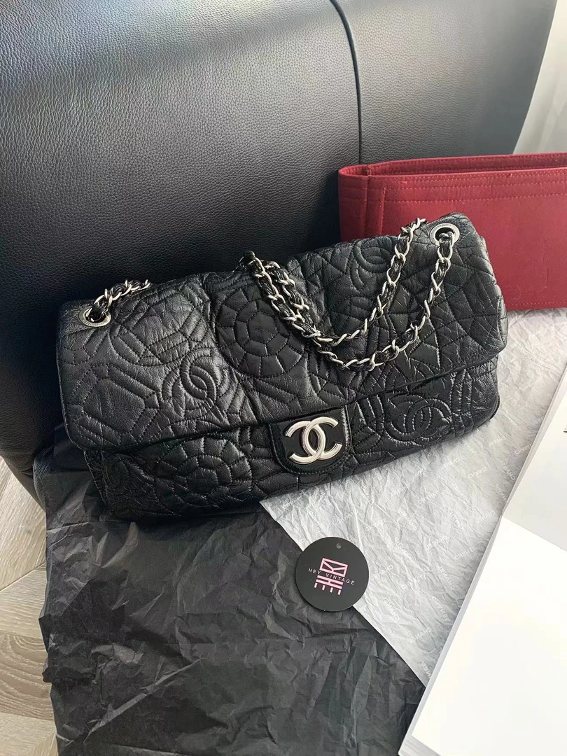 95新 Chanel/香奈儿 浮雕油蜡法棍包 36cm 12106904