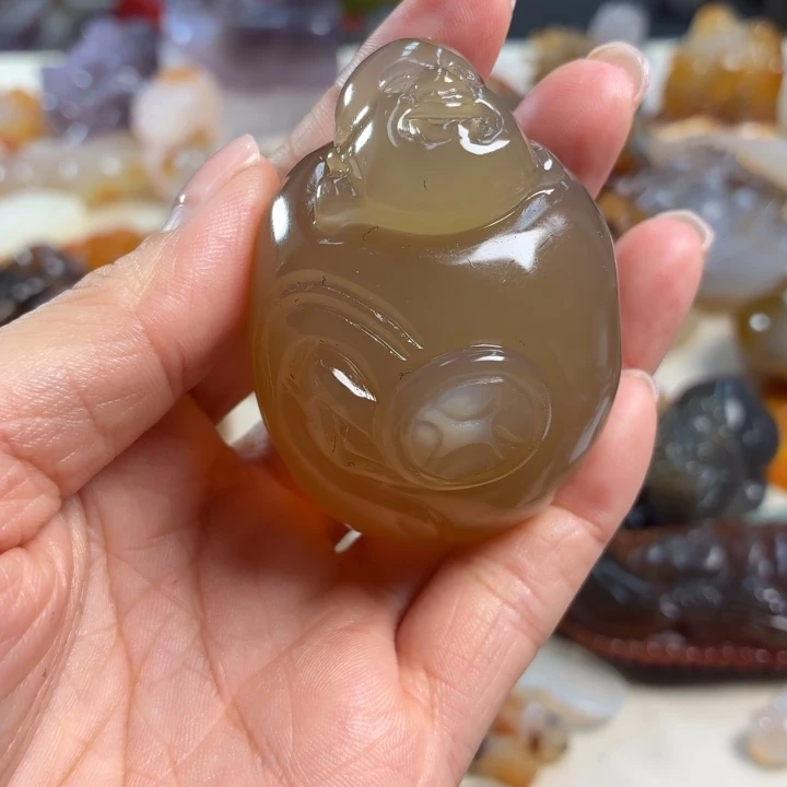 玛瑙/玉髓未镶嵌吊坠(不含链)