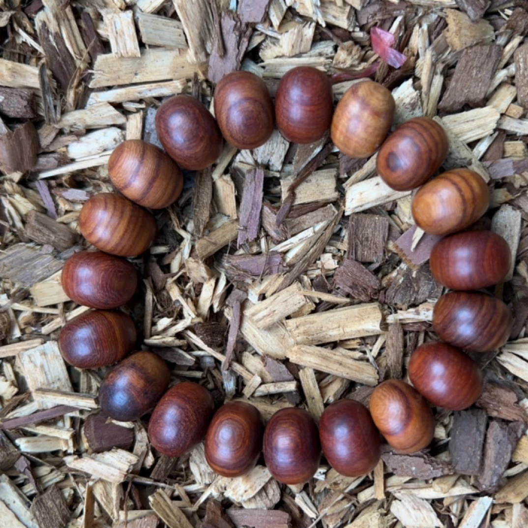 6 福来精选文玩沉香木作手串14mm