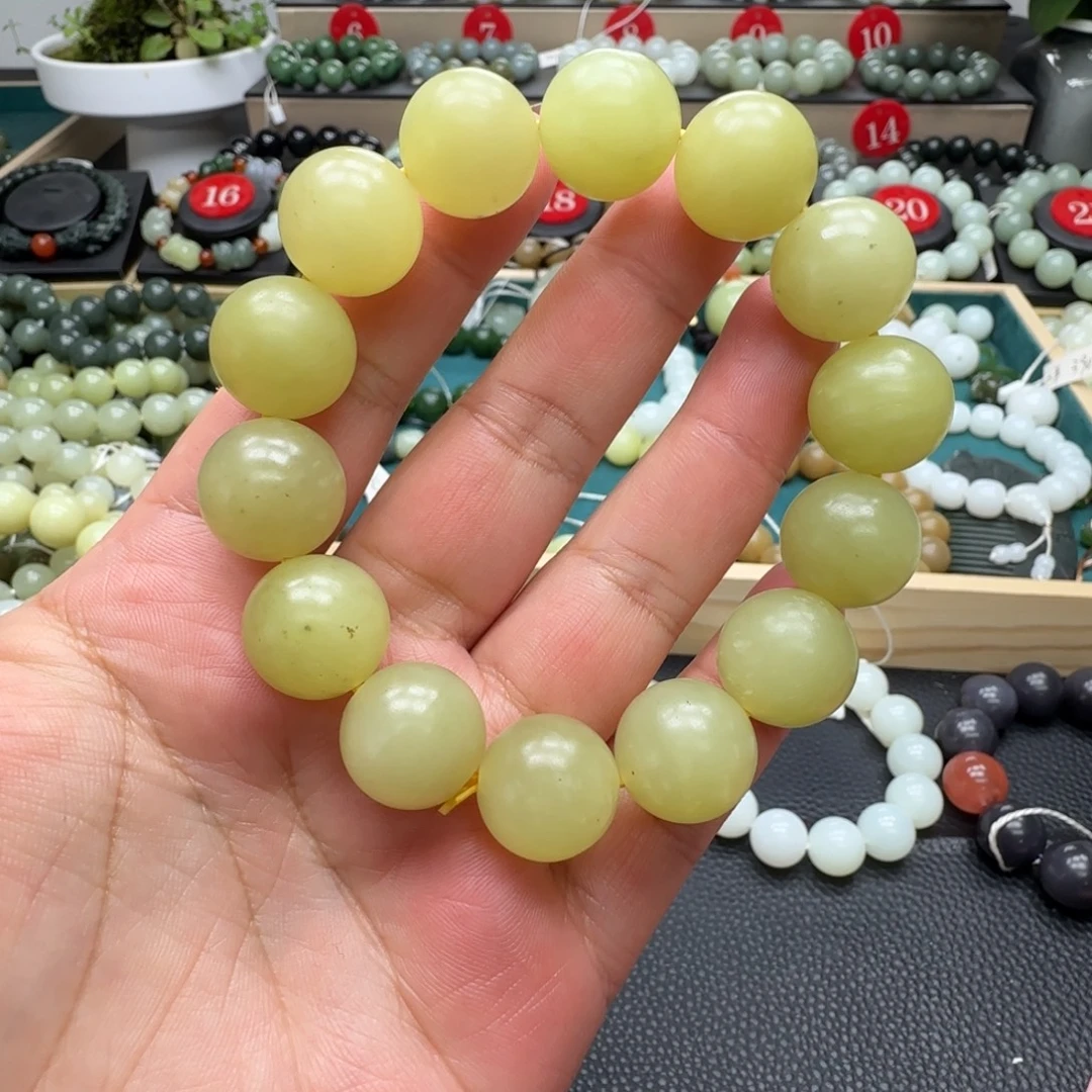 和田玉未镶嵌手链16