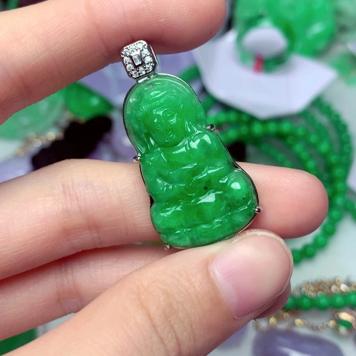 翡翠未镶嵌吊坠(不含链)