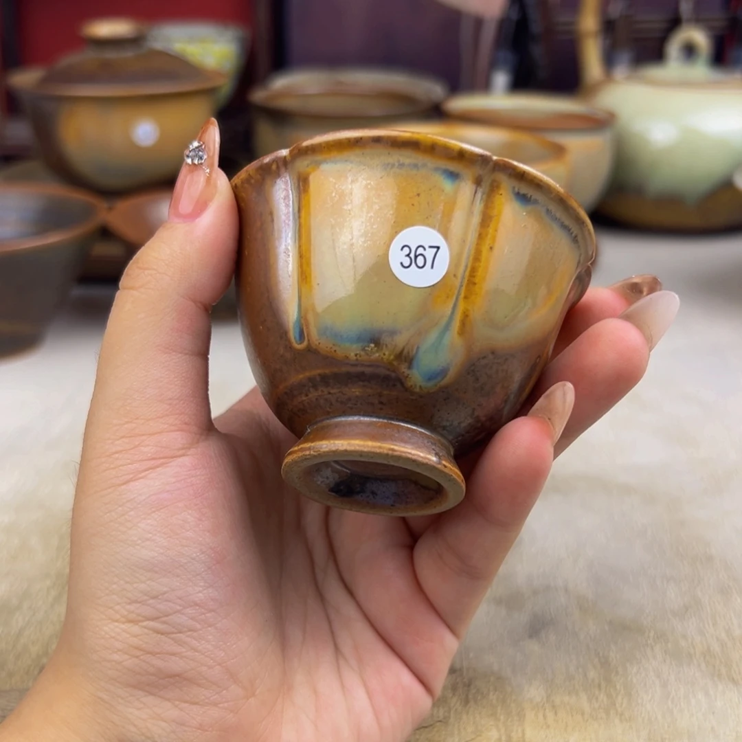 杯纯手工柴烧主人杯