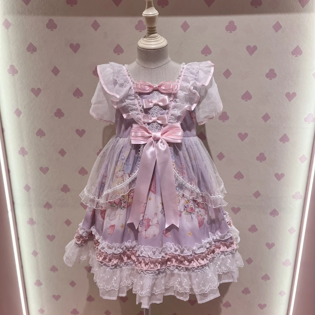 仲夏物语Lolita草莓安眠曲童装华丽OP