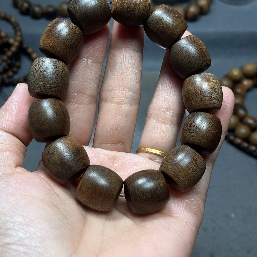 沉香手串芽庄白棋1.6