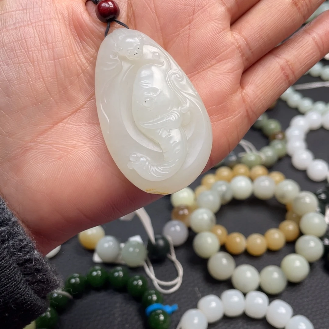 和田玉未镶嵌手链