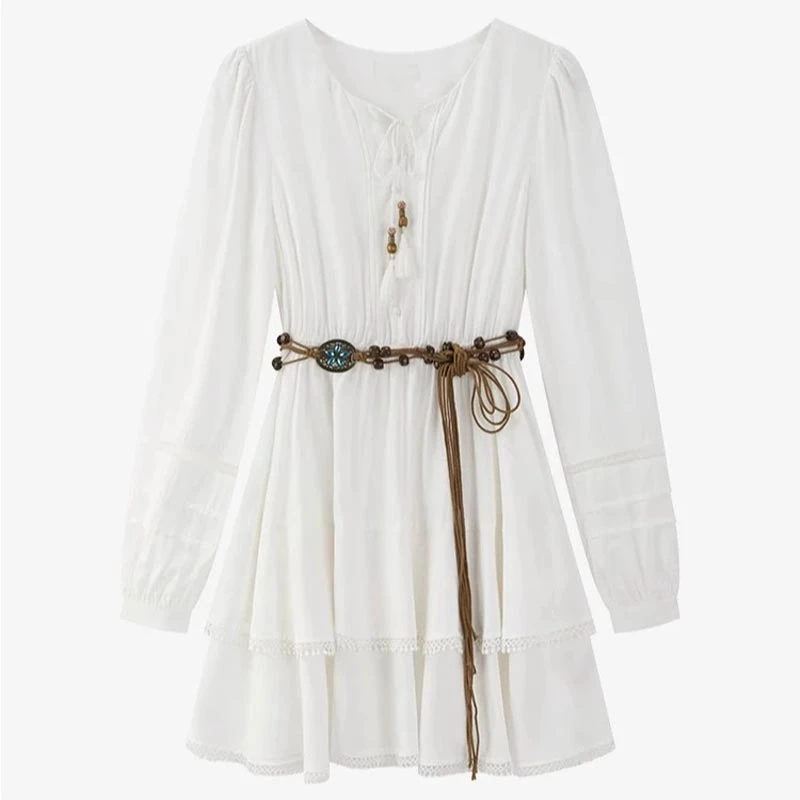 【运费补贴】小众温柔风连衣裙女2025年春季新款小个子气质中长裙子