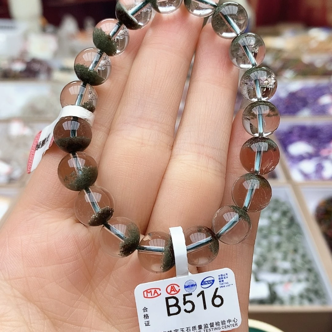 水晶手链未镶嵌B516 绿幽灵