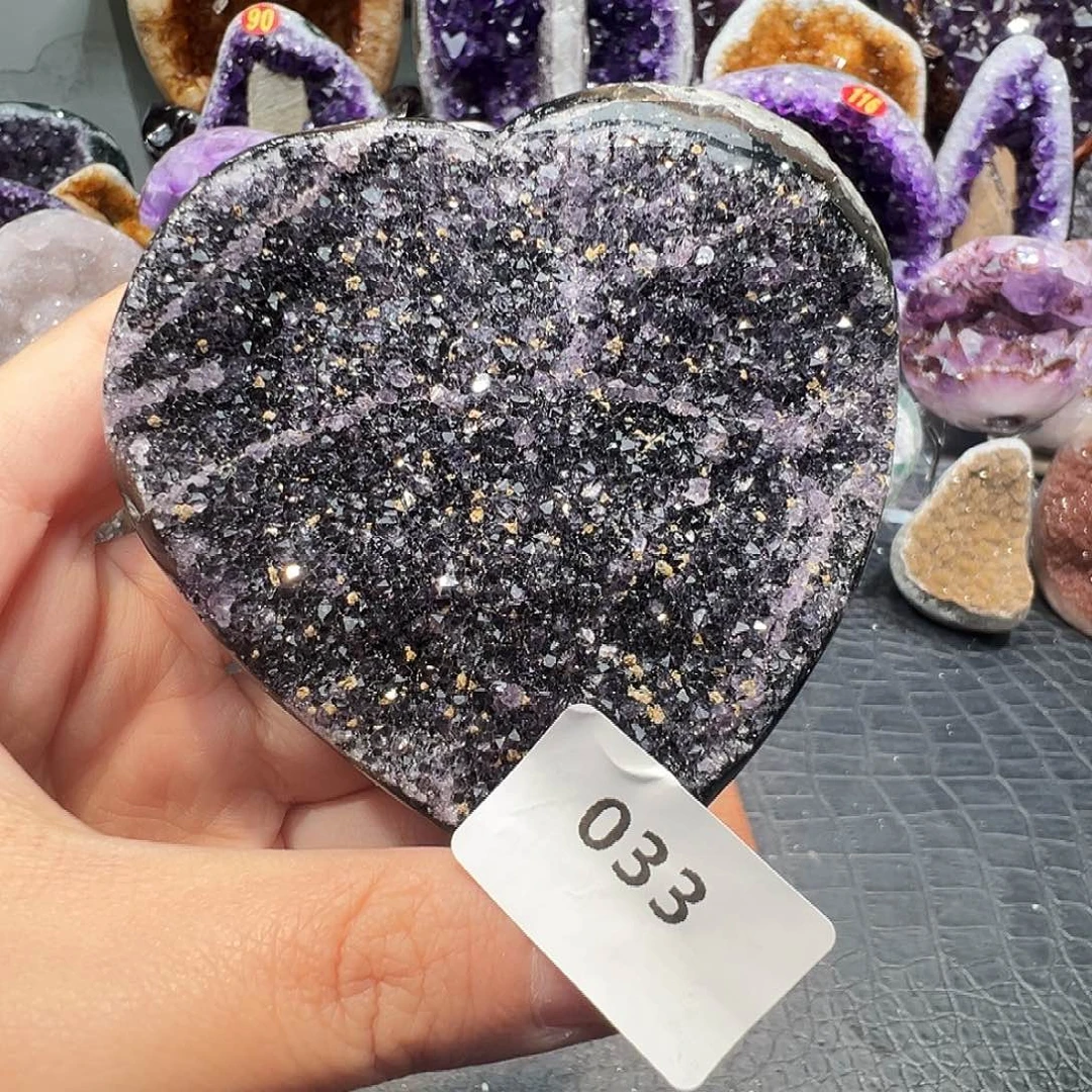 紫晶珠宝半成品未镶嵌