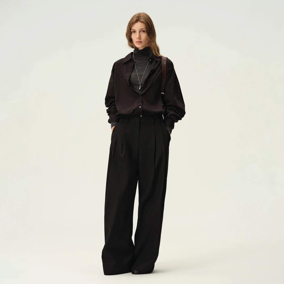 【12活动链接】白弓BAIGONG/低调小众精致休闲裤50596X