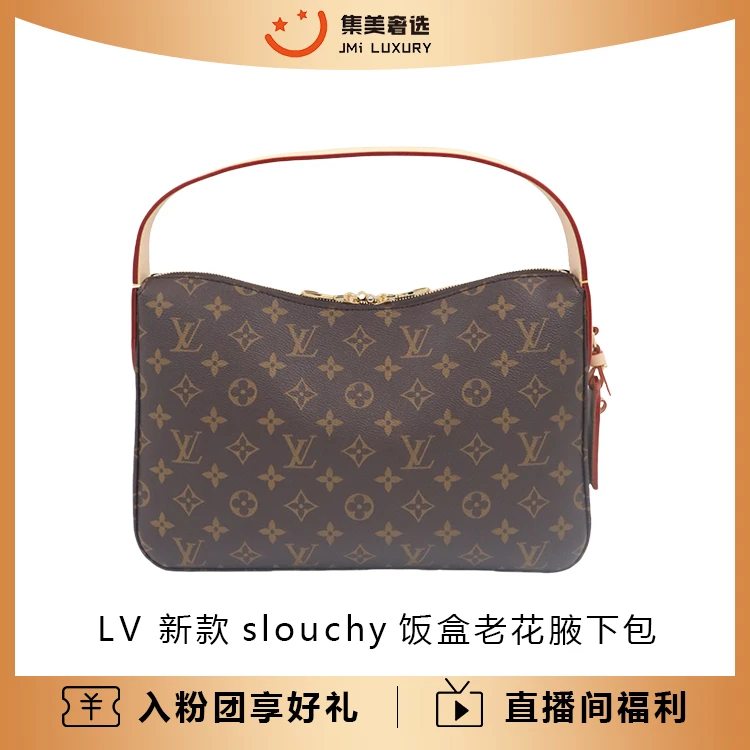 未使用 LouisVuitton/路易威登 slouchy饭盒老花包/全新/AM2801