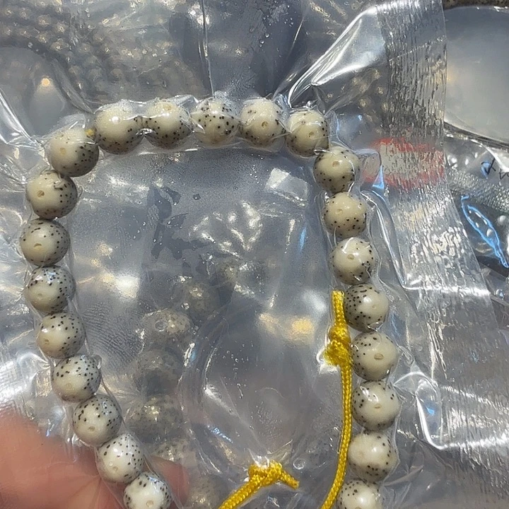 吊坠星月菩提海南原生态8圆月留白