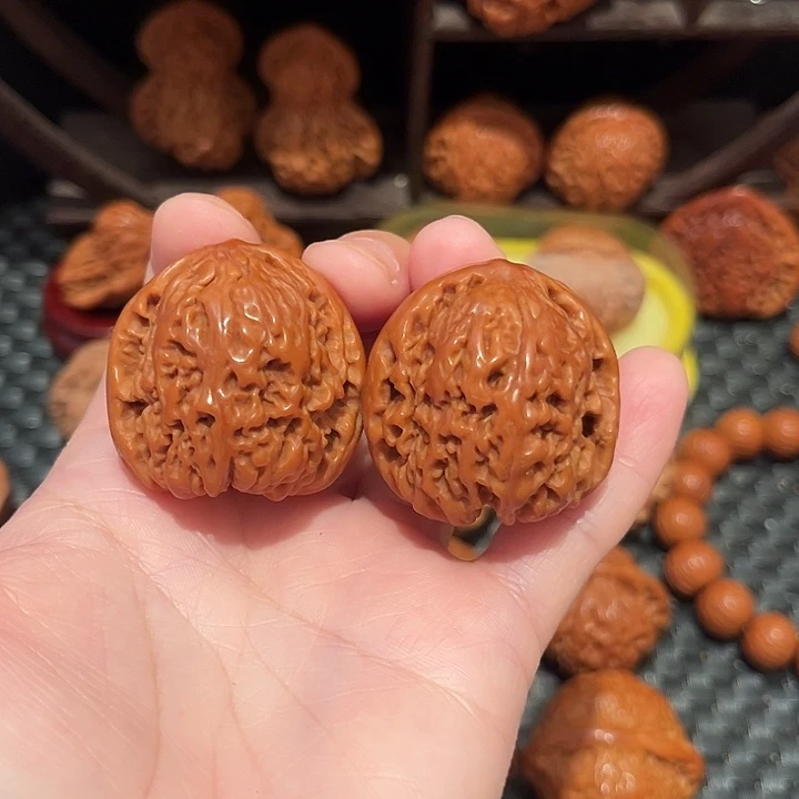 笑***了文玩核桃把件南疆石