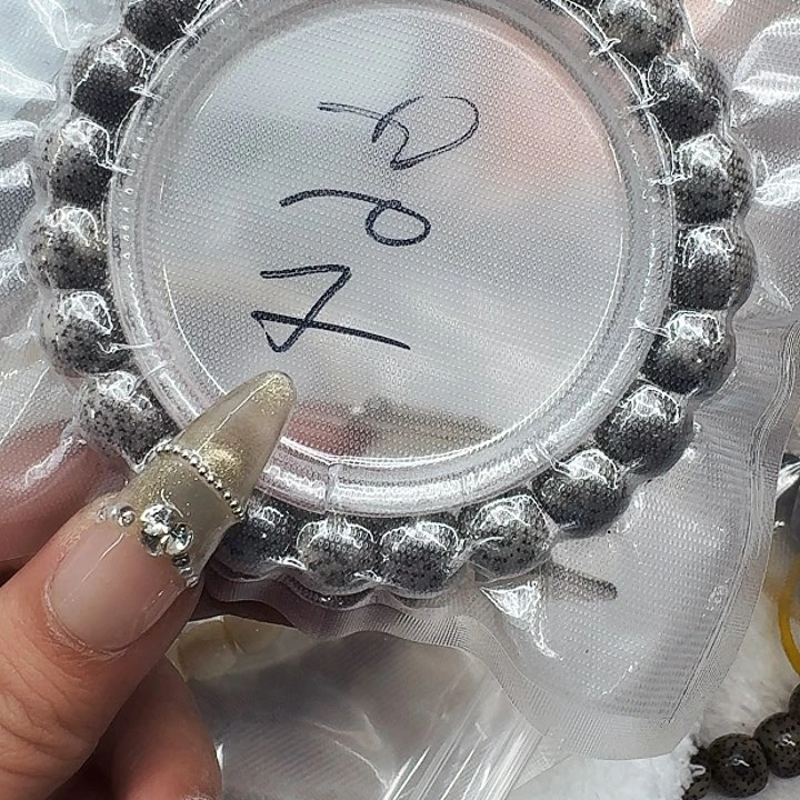 星月菩提手串482高端卡姿兰黑灰星月菩提10桶单圈