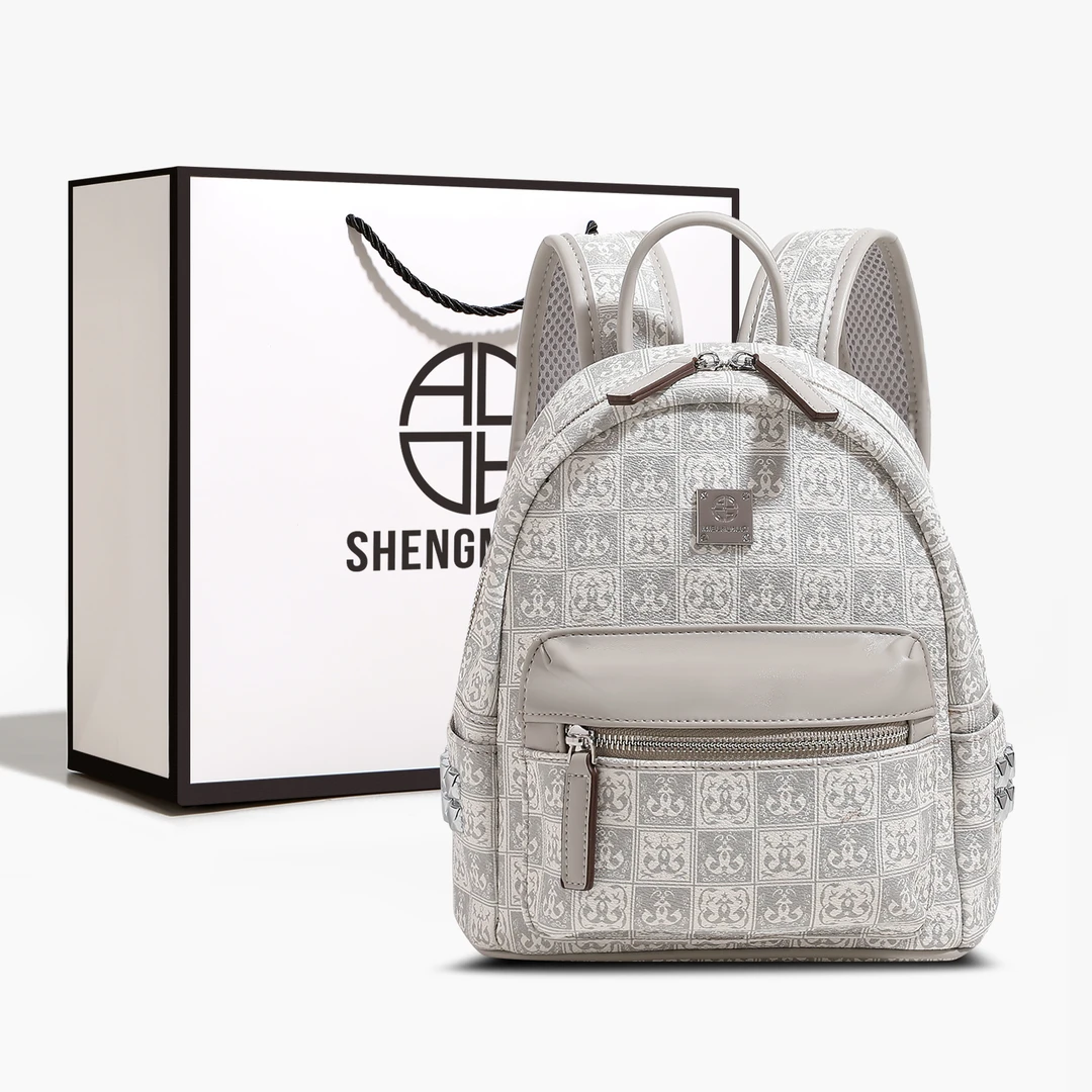 SHENGMILUO/圣米洛双肩包包女设计感时尚通勤百搭高级感小众背包