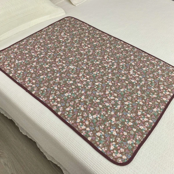 纯棉生理垫夹棉绗缝小床盖姨妈垫枕巾隔脏垫防汗学生宿舍可机洗S